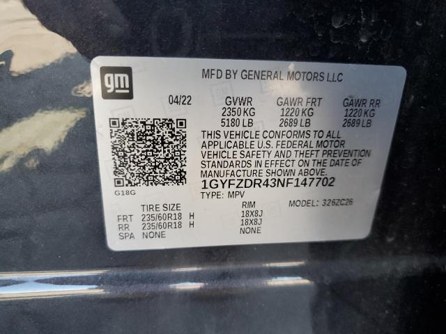 Photo 14 from auction – 2022 CADILLAC XT4 PREMIU with VIN 1GYFZDR43NF147702