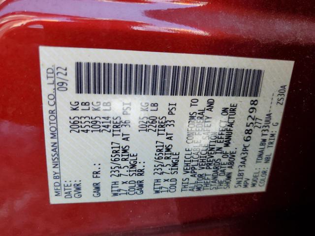 Photo 14 from auction – 2023 NISSAN ROGUE S with VIN 5N1BT3AA3PC685298