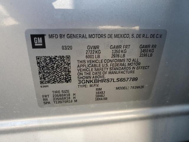 Photo 14 from auction – 2020 CHEVROLET BLAZER 2LT with VIN 3GNKBHRS7LS657789