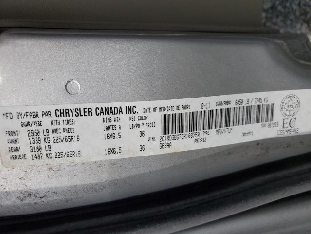 Photo 14 from auction – 2012 DODGE GRAND CARA with VIN 2C4RDGBG7CR103750