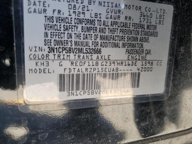 Photo 14 from auction – 2021 NISSAN KICKS S with VIN 3N1CP5BV2ML532666