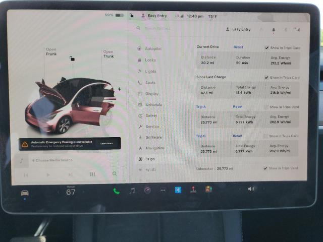 Photo 9 from auction – 2023 TESLA MODEL Y with VIN 7SAYGDEE6PA097596