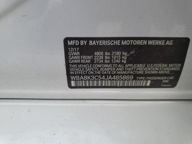 Photo 14 from auction – 2018 BMW 330 XI with VIN WBA8K3C54JA485869