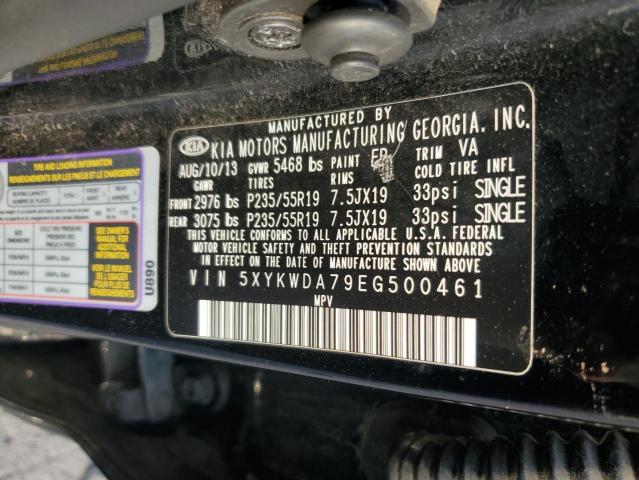 Photo 14 from auction – 2014 KIA SORENTO SX with VIN 5XYKWDA79EG500461