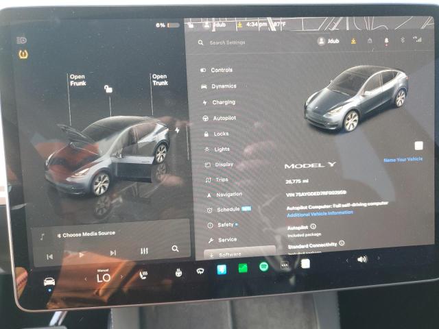 Photo 9 from auction – 2024 TESLA MODEL Y with VIN 7SAYGDED7RF002959