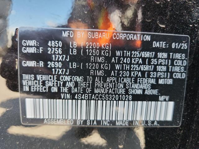Photo 14 from auction – 2025 SUBARU OUTBACK PR with VIN 4S4BTACC5S3201028