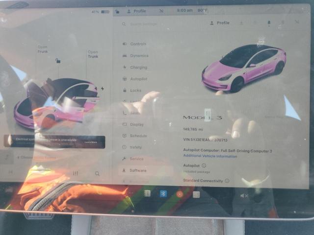 Photo 9 from auction – 2022 TESLA MODEL 3 with VIN 5YJ3E1EA1NF370713
