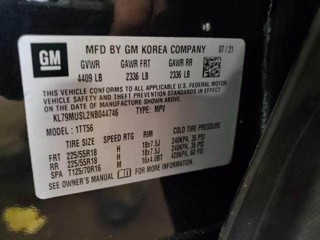 Photo 14 from auction – 2022 CHEVROLET TRAILBLAZE with VIN KL79MUSL2NB044746