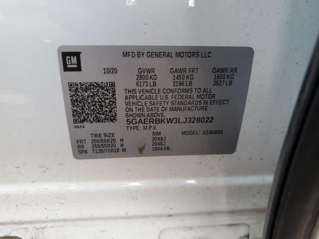 Photo 14 from auction – 2020 BUICK ENCLAVE ES with VIN 5GAERBKW3LJ328022