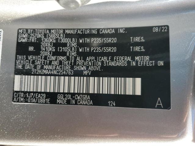 Photo 14 from auction – 2022 LEXUS RX 350 with VIN 2T2HZMAA4NC254763