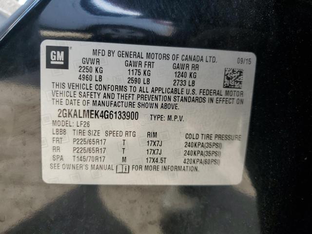 Photo 14 from auction – 2016 GMC TERRAIN SL with VIN 2GKALMEK4G6133900