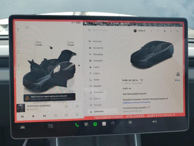 Фото 9 с аукциона – 2026 TESLA MODEL Y с VIN 7SAYGDED5TF401411