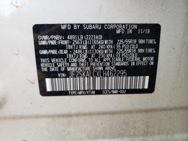 Photo 14 from auction – 2020 SUBARU FORESTER S with VIN JF2SKALCXLH462295