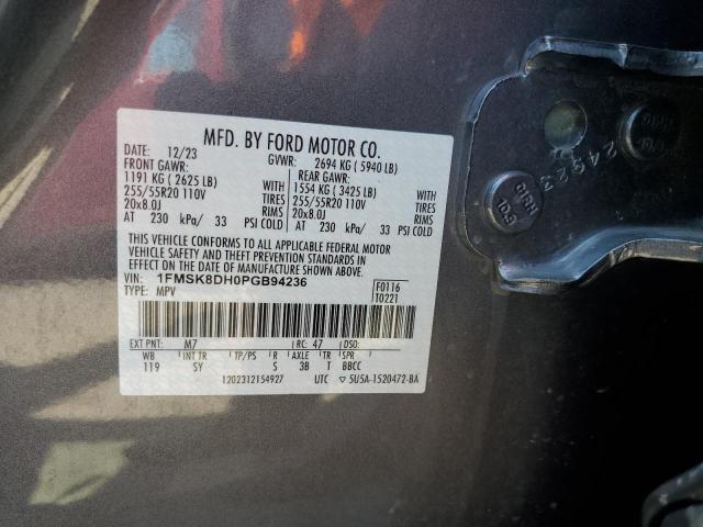 Photo 14 from auction – 2023 FORD EXPLORER X with VIN 1FMSK8DH0PGB94236