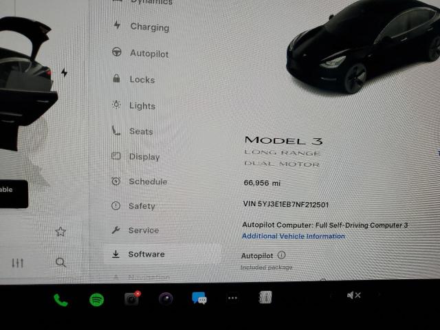 Photo 9 from auction – 2022 TESLA MODEL 3 with VIN 5YJ3E1EB7NF212501