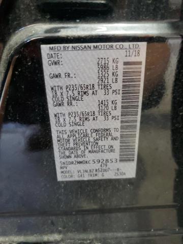 Photo 14 from auction – 2019 NISSAN PATHFINDER with VIN 5N1DR2MM0KC592853
