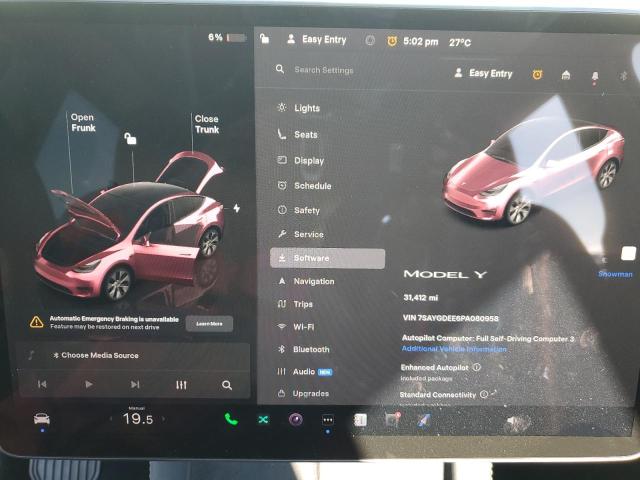 Photo 9 from auction – 2023 TESLA MODEL Y with VIN 7SAYGDEE6PA080958