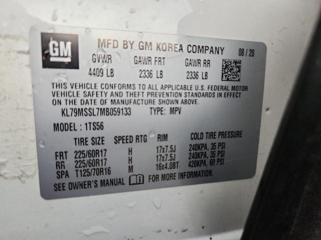 Photo 14 from auction – 2021 CHEVROLET TRAILBLAZE with VIN KL79MSSL7MB059133