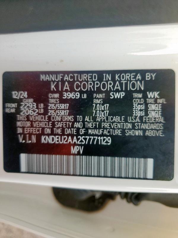 Photo 14 from auction – 2025 KIA SELTOS S with VIN KNDEU2AA2S7771129