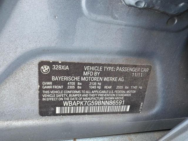 Photo 10 from auction – 2011 BMW 328 XI with VIN WBAPK7G59BNN86591