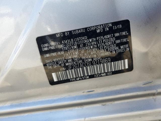 Photo 14 from auction – 2020 SUBARU CROSSTREK with VIN JF2GTACC6L9219869