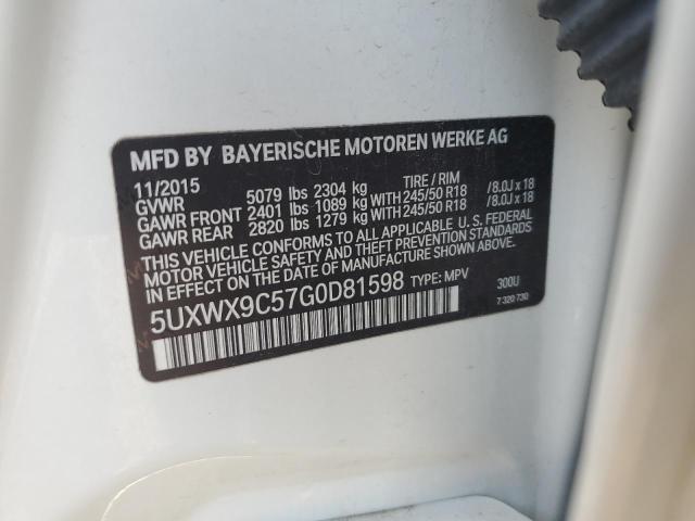Photo 14 from auction – 2016 BMW X3 XDRIVE2 with VIN 5UXWX9C57G0D81598