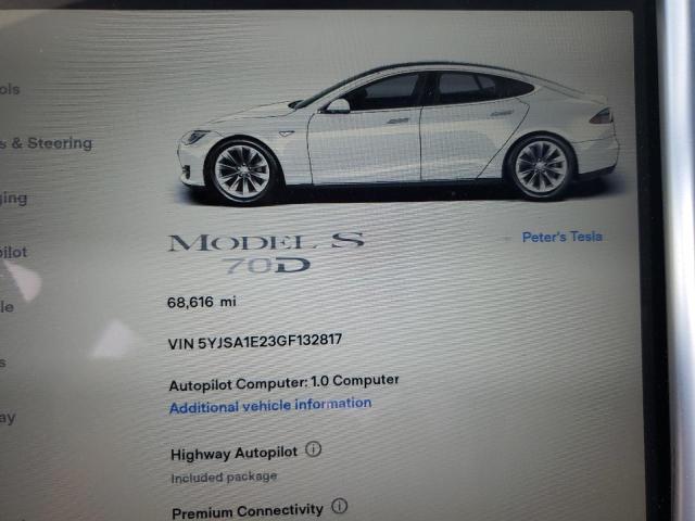 Photo 9 from auction – 2016 TESLA MODEL S with VIN 5YJSA1E23GF132817