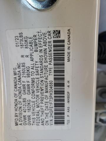 Photo 14 from auction – 2023 HONDA CIVIC EX with VIN 2HGFE1F73PH304680