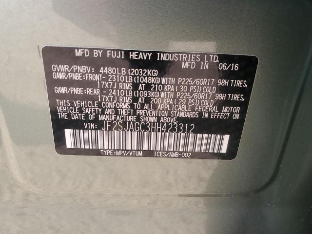 Photo 14 from auction – 2017 SUBARU FORESTER 2.5I PREMIUM with VIN JF2SJAGC3HH423312
