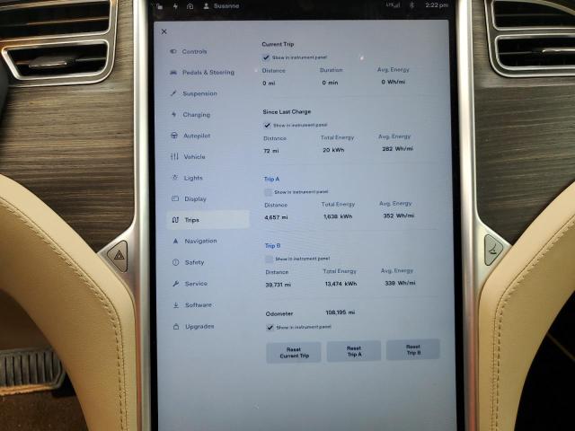 Photo 9 from auction – 2015 TESLA MODEL S 70D with VIN 5YJSA1S25FF089441