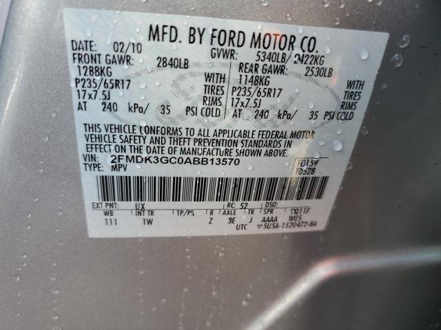 Photo 14 from auction – 2010 FORD EDGE SE with VIN 2FMDK3GC0ABB13570