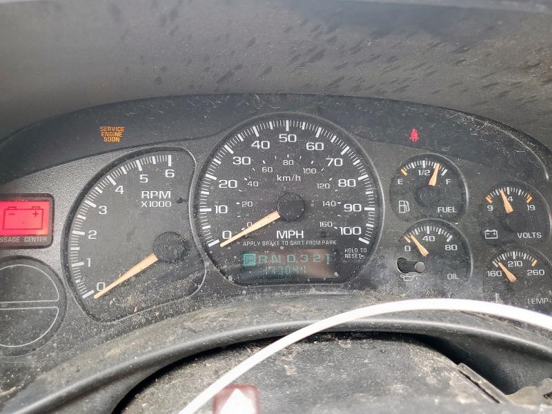 Photo 9 from auction – 2002 CHEVROLET AVALANCHE with VIN 3GNEC13T22G304607