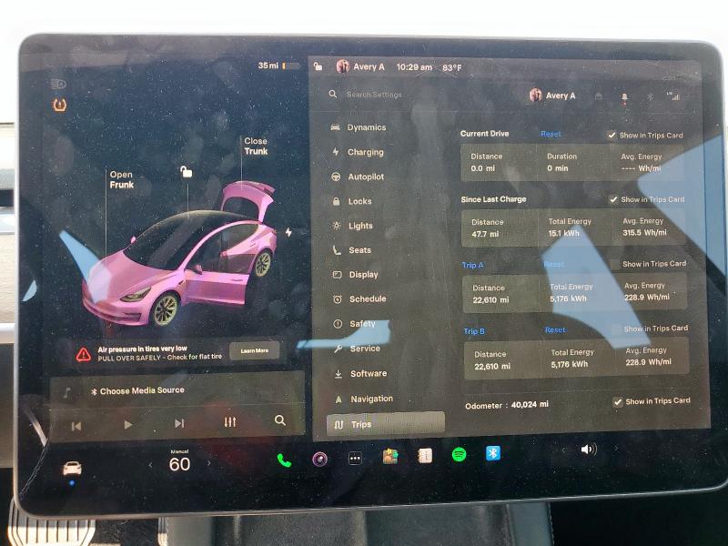 Photo 9 from auction – 2021 TESLA MODEL 3 with VIN 5YJ3E1EA1MF936402
