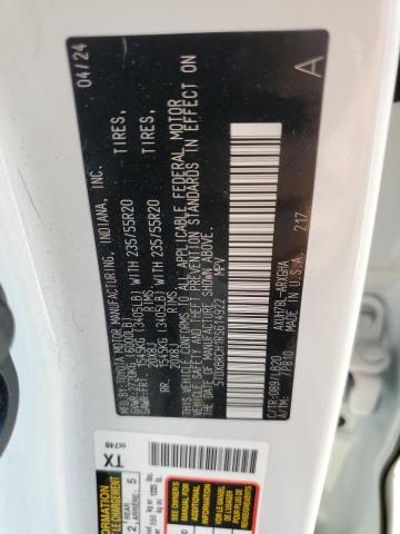 Photo 14 from auction – 2024 TOYOTA HIGHLANDER with VIN 5TDXBRCH1RS614922