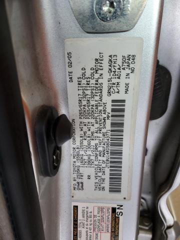 Photo 14 from auction – 2005 TOYOTA 4RUNNER SR with VIN JTEBU14R058043771