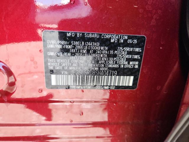 Photo 14 from auction – 2025 SUBARU FORESTER L with VIN JF2SLSRD8SH404719