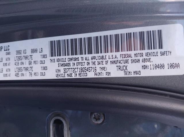 Photo 10 from auction – 2011 DODGE RAM 2500 with VIN 3D7TT2CT1BG545716