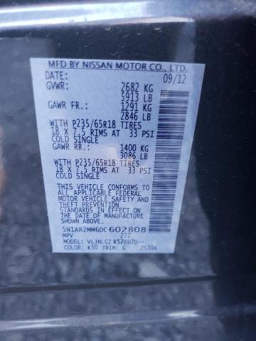 Photo 14 from auction – 2013 NISSAN PATHFINDER with VIN 5N1AR2MM6DC602808