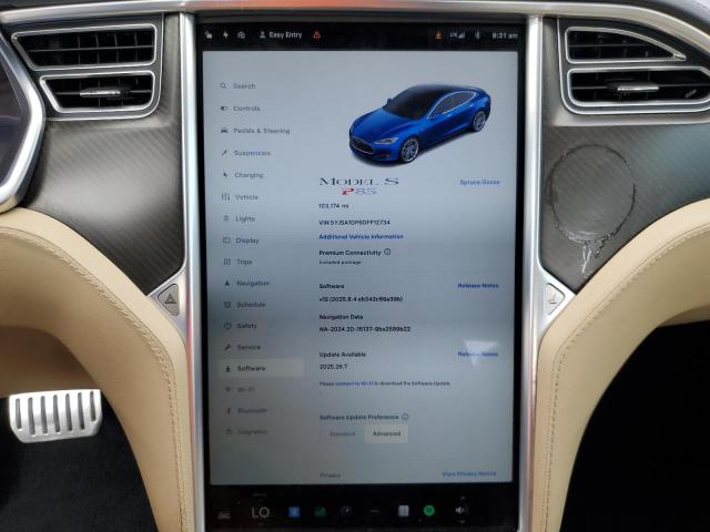 Photo 9 from auction – 2013 TESLA MODEL S with VIN 5YJSA1DP6DFP12734