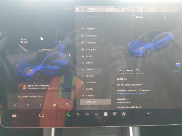 Photo 9 from auction – 2019 TESLA MODEL 3 with VIN 5YJ3E1EA3KF299901
