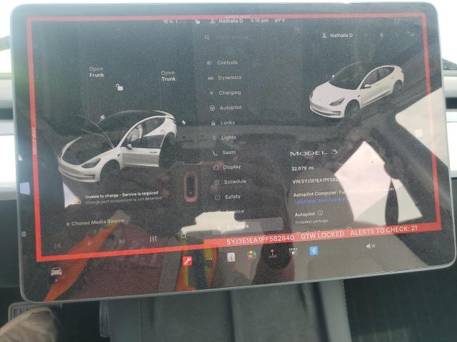 Photo 9 from auction – 2023 TESLA MODEL 3 with VIN 5YJ3E1EA1PF582840