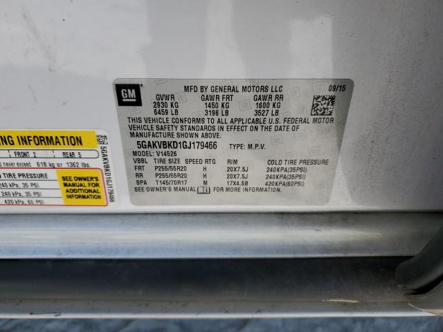 Photo 14 from auction – 2016 BUICK ENCLAVE with VIN 5GAKVBKD1GJ179466