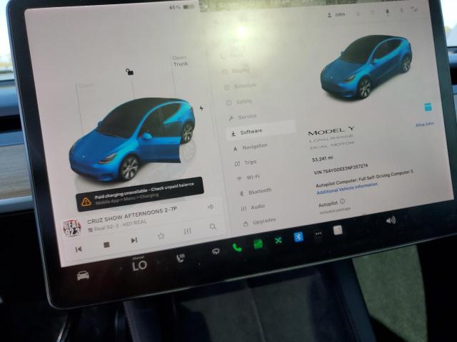 Photo 9 from auction – 2022 TESLA MODEL Y with VIN 7SAYGDEE3NF357274