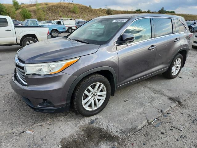 TOYOTA HIGHLANDER 2016 with VIN 5TDBKRFH4GS273390 - Photo from auction
