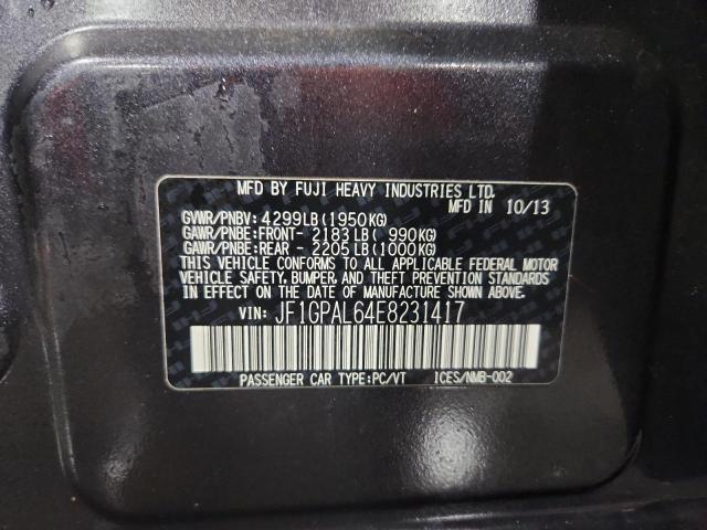 Photo 14 from auction – 2014 SUBARU IMPREZA SP with VIN JF1GPAL64E8231417