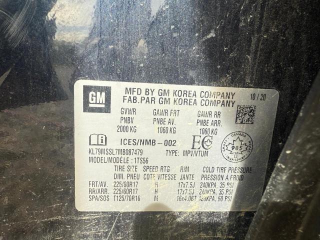 Photo 8 from auction – 2021 CHEVROLET TRAILBLAZER with VIN KL79MSSL7MB087479