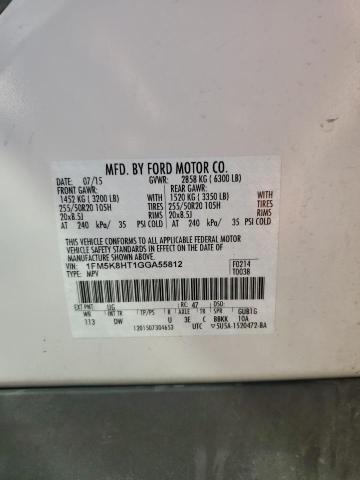 Photo 14 from auction – 2016 FORD EXPLORER P with VIN 1FM5K8HT1GGA55812
