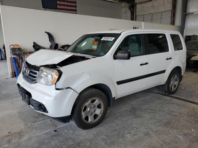 HONDA PILOT LX 2014 with VIN 5FNYF4H20EB022152 - Photo from auction