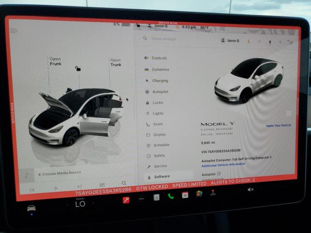 Photo 9 from auction – 2025 TESLA MODEL Y with VIN 7SAYGDEE5SA365286