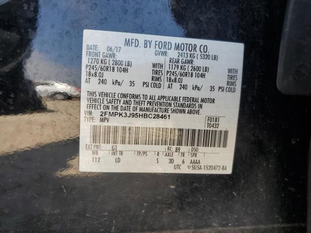 Photo 14 from auction – 2017 FORD EDGE SEL with VIN 2FMPK3J95HBC28461
